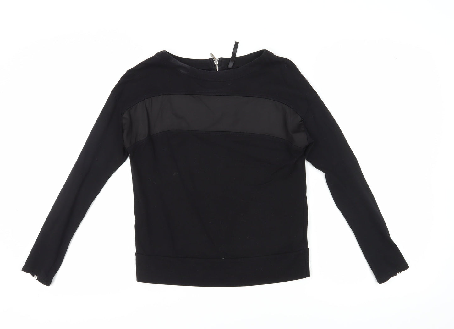 Womens UK Size 8 Karen Millen Black Basic Blouse