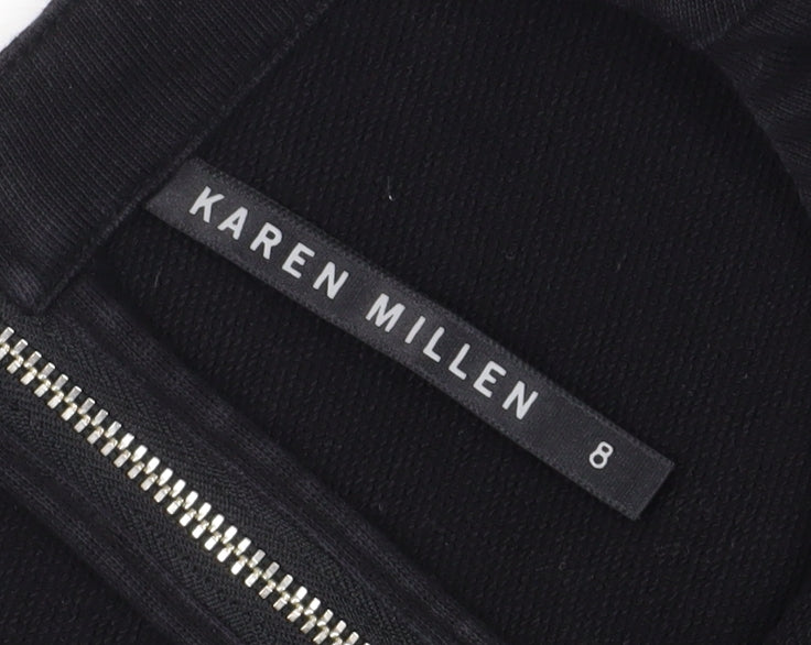 Womens UK Size 8 Karen Millen Black Basic Blouse