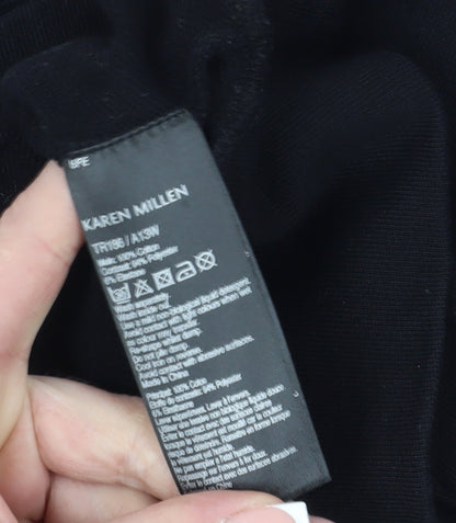 Womens UK Size 8 Karen Millen Black Basic Blouse
