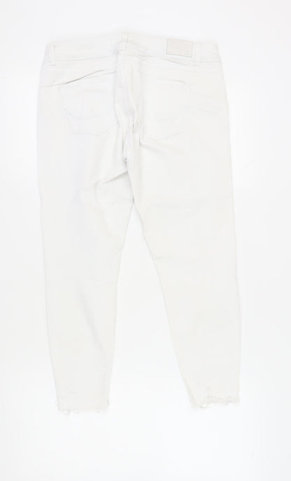 Womens UK Size 31 Superdry Slim Fit Skinny White Jeans