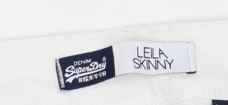 Womens UK Size 31 Superdry Slim Fit Skinny White Jeans