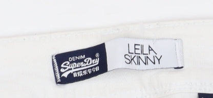 Womens UK Size 31 Superdry Slim Fit Skinny White Jeans