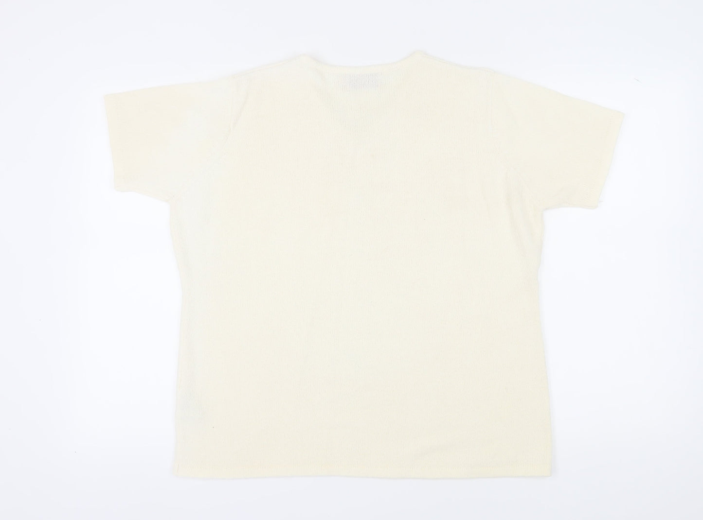 Womens UK Size 22-24 Honor Millburn at EWM Ivory Pullover Jumper