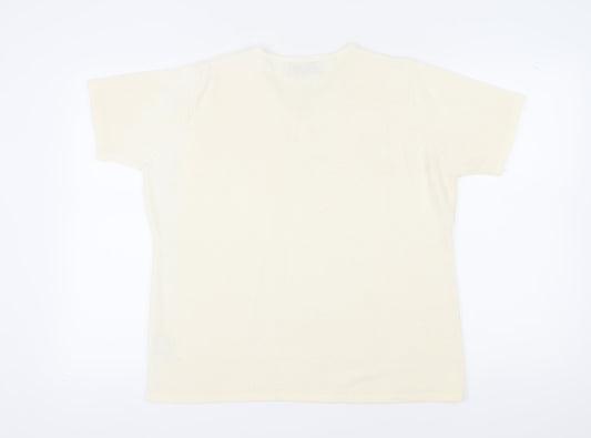 Honor Millburn Women's Ivory V-Neck Pullover Jumper XL