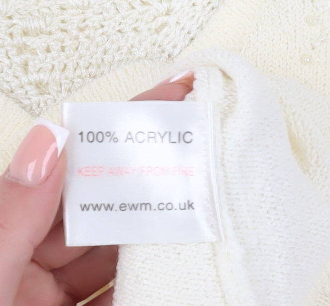 Womens UK Size 22-24 Honor Millburn at EWM Ivory Pullover Jumper