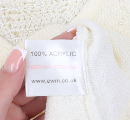 Womens UK Size 22-24 Honor Millburn at EWM Ivory Pullover Jumper