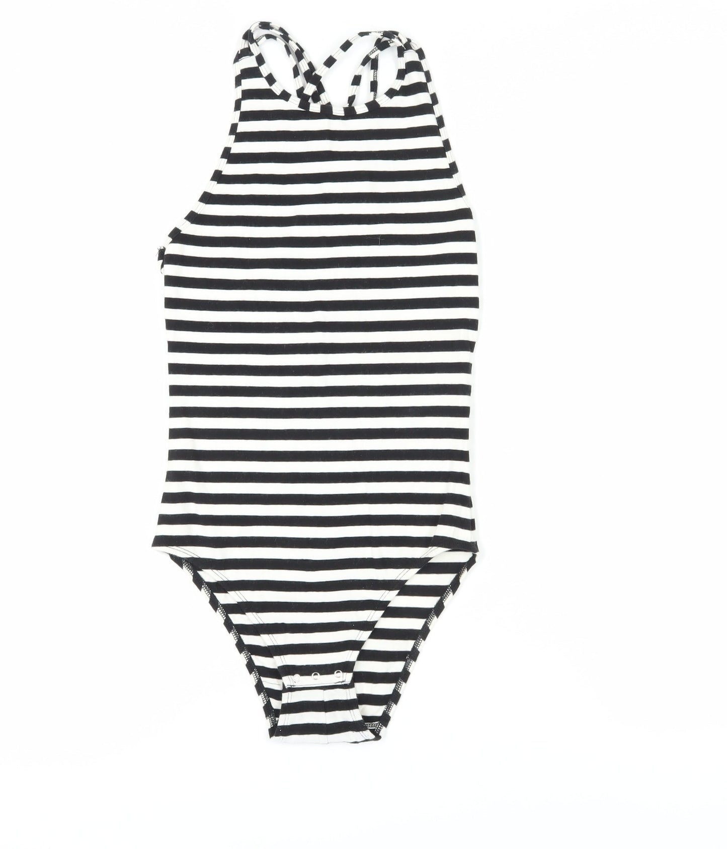 Abercrombie & Fitch Womens Black Stripe XS Bodysuit