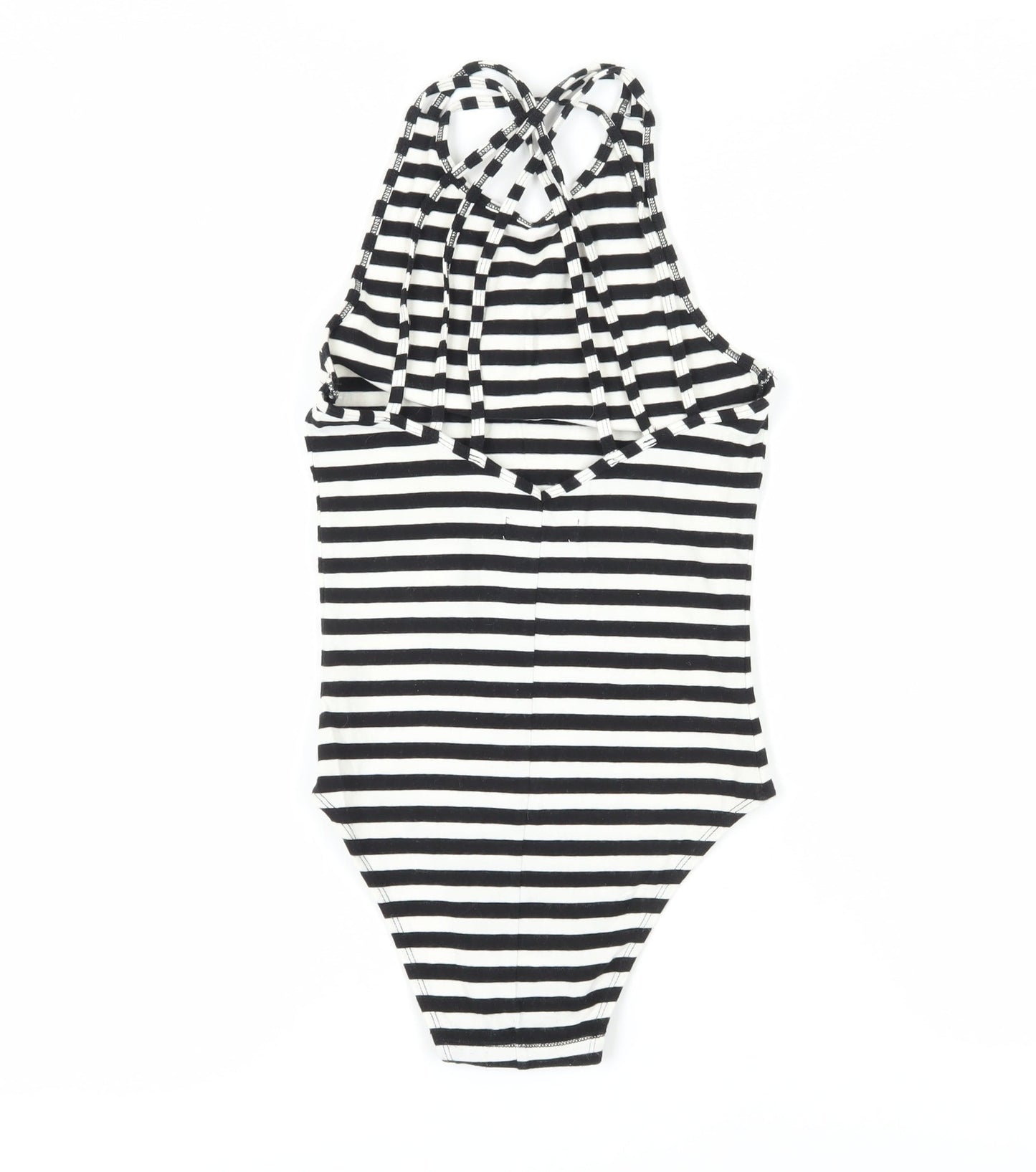 Abercrombie & Fitch Womens Black Stripe XS Bodysuit