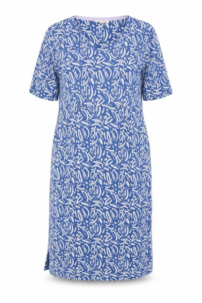 White Stuff Women's Blue Shift Dress UK 10
