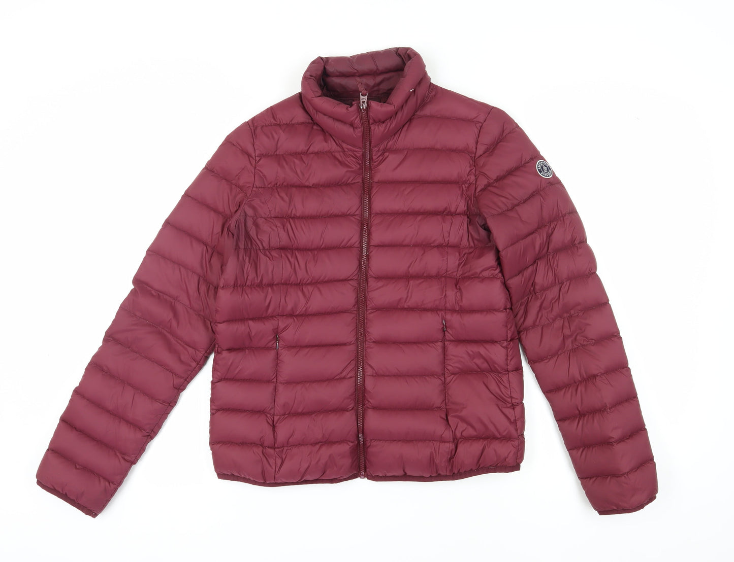 Abercrombie & Fitch Women's Red Puffer Jacket L