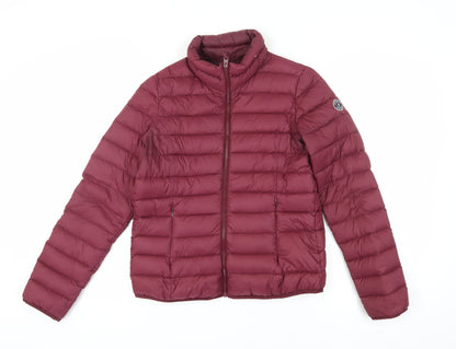 Abercrombie & Fitch Women's Red Puffer Jacket L