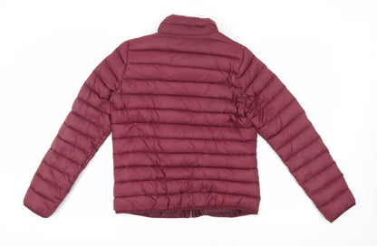 Abercrombie & Fitch Women's Red Puffer Jacket L