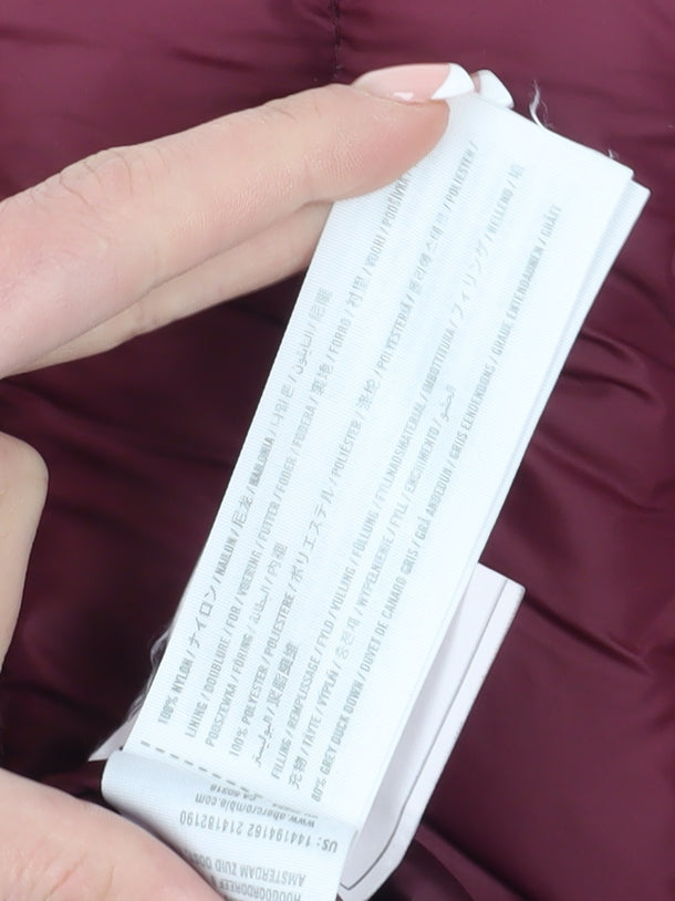 Abercrombie & Fitch Women's Red Puffer Jacket L