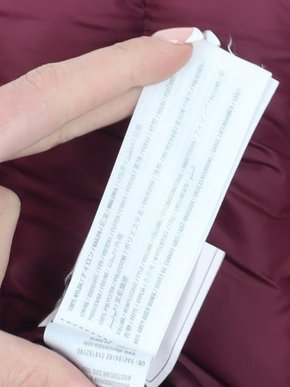 Abercrombie & Fitch Women's Red Puffer Jacket L