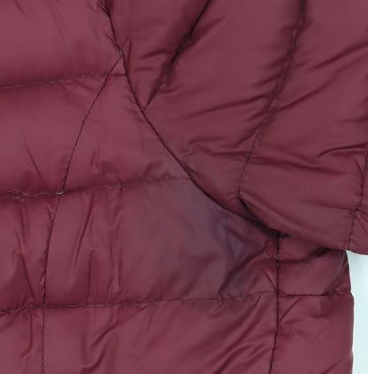 Abercrombie & Fitch Women's Red Puffer Jacket L