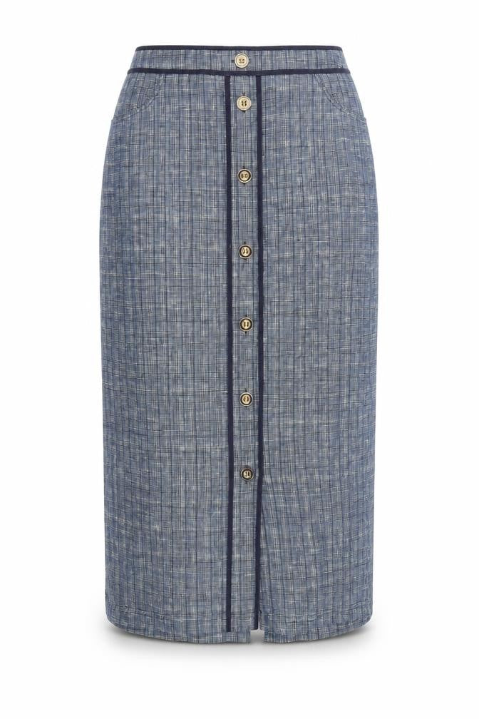Womens UK Size 12 Viyella Straight & Pencil  Skirt