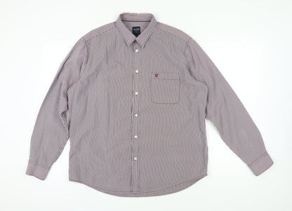 James Pringle Men's Multicoloured Striped Shirt L