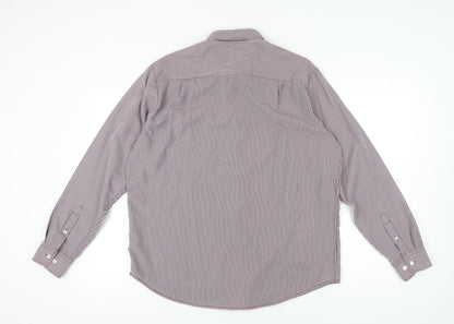 James Pringle Men's Multicoloured Striped Shirt L