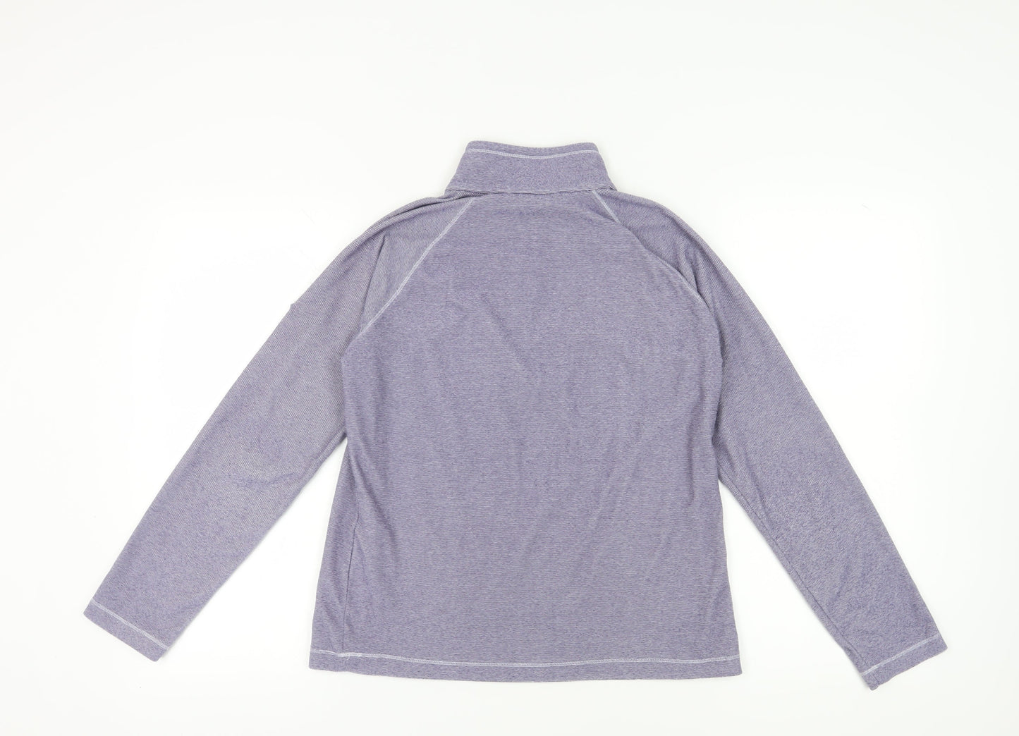Regatta Women's Purple 1/4 Zip High Neck Sweatshirt Size 10