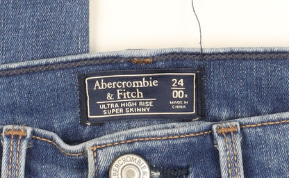 Abercrombie & Fitch Women's Blue Skinny Jeans, 2XS