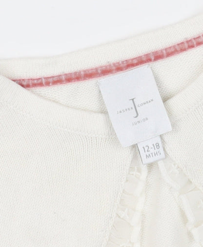 Jasper Conran Girls White Shrug 12-18 Months