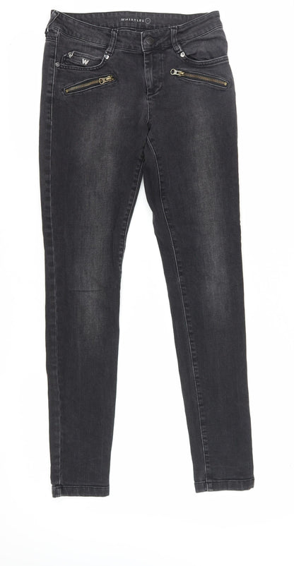 Womens UK Size 26 Whistles Slim Fit Skinny Black Jeans