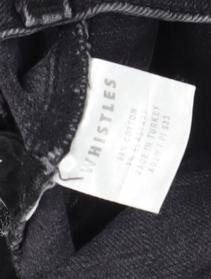 Womens UK Size 26 Whistles Slim Fit Skinny Black Jeans