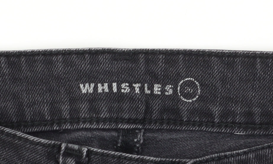 Womens UK Size 26 Whistles Slim Fit Skinny Black Jeans