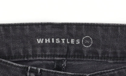 Womens UK Size 26 Whistles Slim Fit Skinny Black Jeans