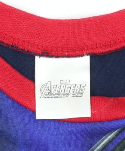 Marvel Avengers Boys Graphic T-Shirt, Multicoloured, 5-6 Years