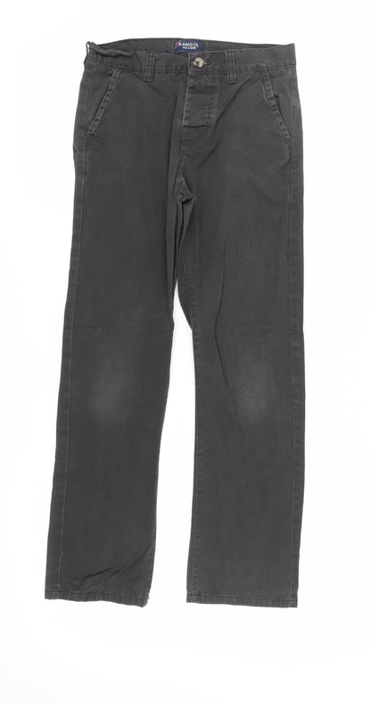 Kangol Boys Black Trousers Size 11-12Y Regular Fit
