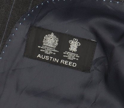 Austin Reed Men's Grey Striped Blazer, Size 38R, Formal