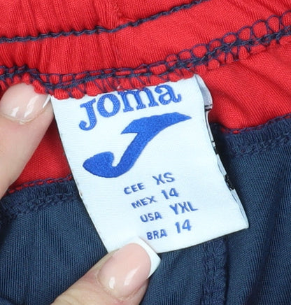 Joma Boys Blue XS Athletic Shorts, Breathable Sportswear
