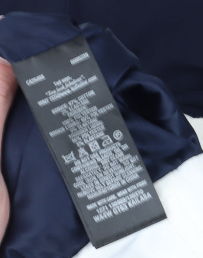 Ted Baker Women’s Ivory & Blue Strapless Jumpsuit UK 6