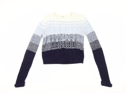 Womens UK Size 8 SoulCal Blue Pullover Jumper