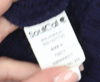 Womens UK Size 8 SoulCal Blue Pullover Jumper