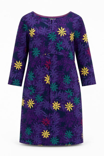 White Stuff Women's Multicoloured Floral Shift Dress Size 10