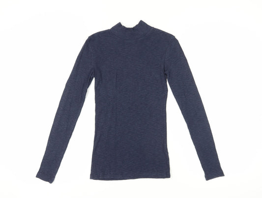 Womens UK Size 6 Fat Face Blue Basic T-Shirt