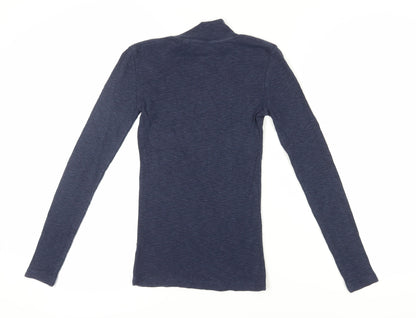 Womens UK Size 6 Fat Face Blue Basic T-Shirt