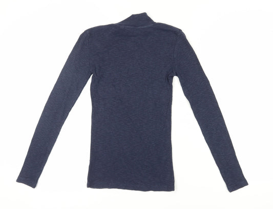 Womens UK Size 6 Fat Face Blue Basic T-Shirt