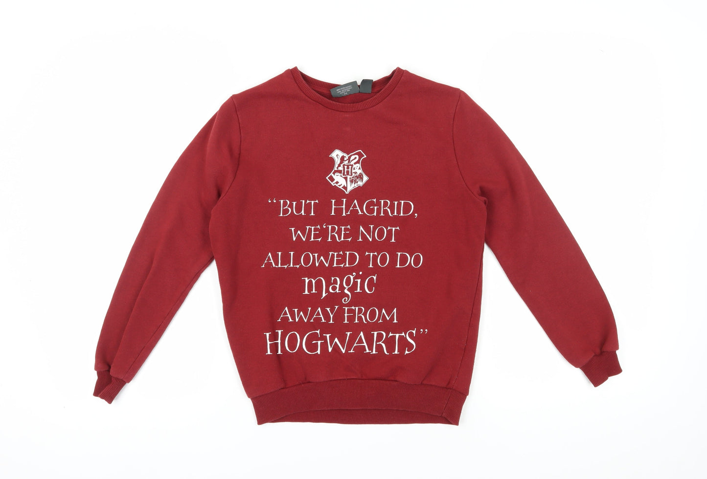 Unisex Adults UK Size 6 Harry Potter Red Pullover Sweatshirt