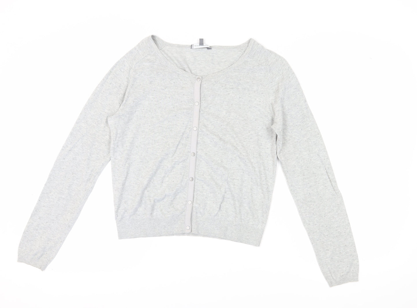 Laura Ashley Women's Grey Cardigan, Size 14