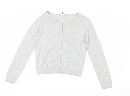 Laura Ashley Women's Grey Cardigan, Size 14