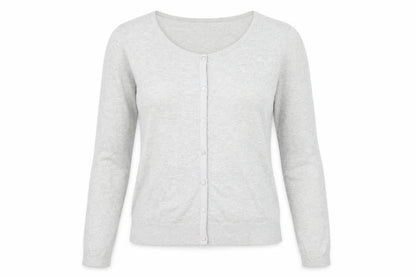 Womens UK Size 14 Laura Ashley Grey Cardigan Jumper