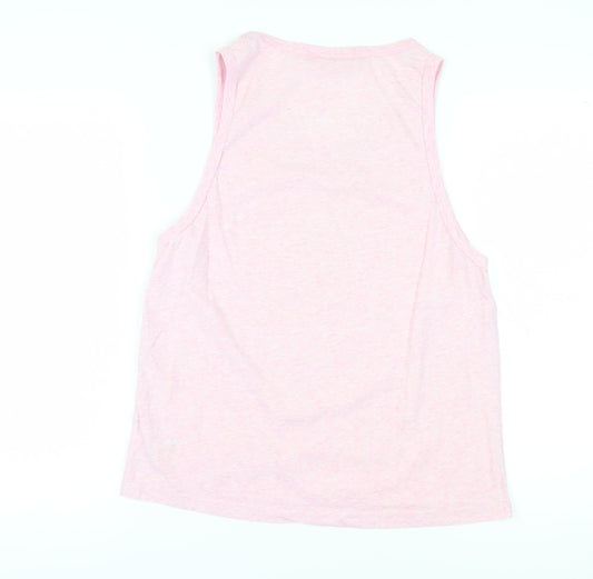 Superdry Men's XS Pink Sleeveless Logo Tank Top