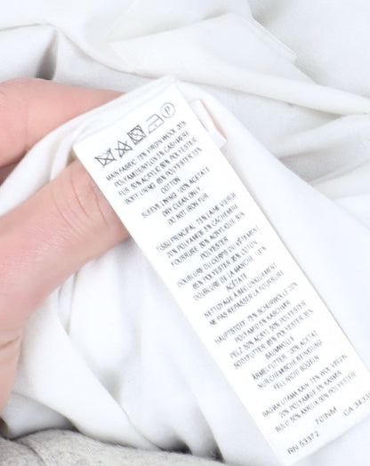 French Connection Women's Grey Hooded Overcoat Size 8