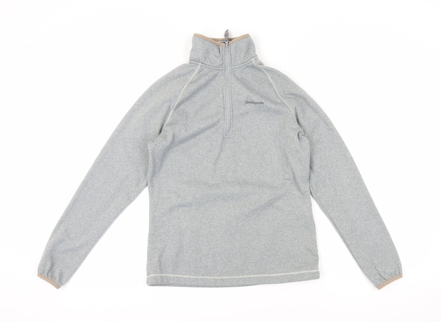 Craghoppers Women's Grey 1/2 Zip Henley Sweatshirt Size 10