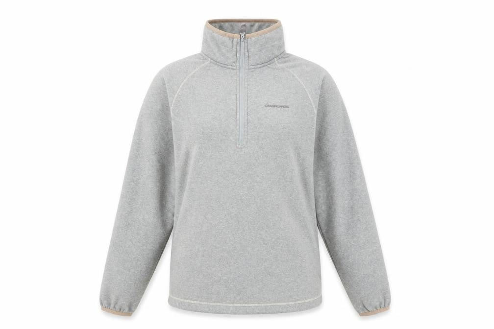 Womens UK Size 10 Craghoppers Grey Henley Sweatshirt