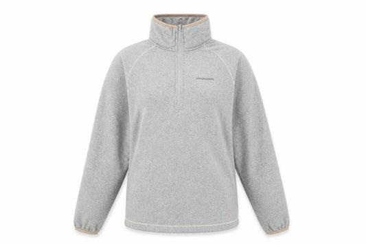 Womens UK Size 10 Craghoppers Grey Henley Sweatshirt