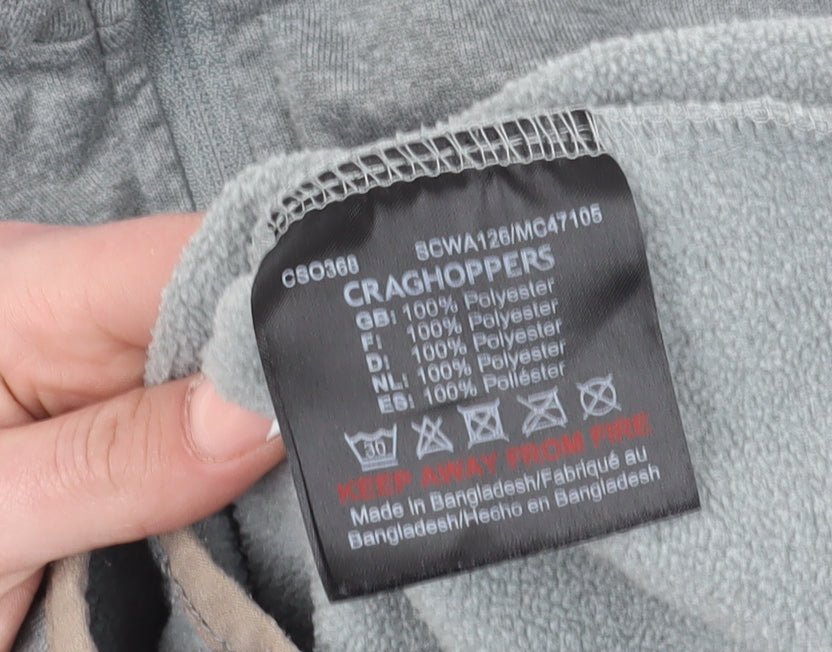 Craghoppers Women's Grey 1/2 Zip Henley Sweatshirt Size 10